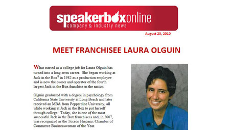 Speaker Box online Laura Olguin